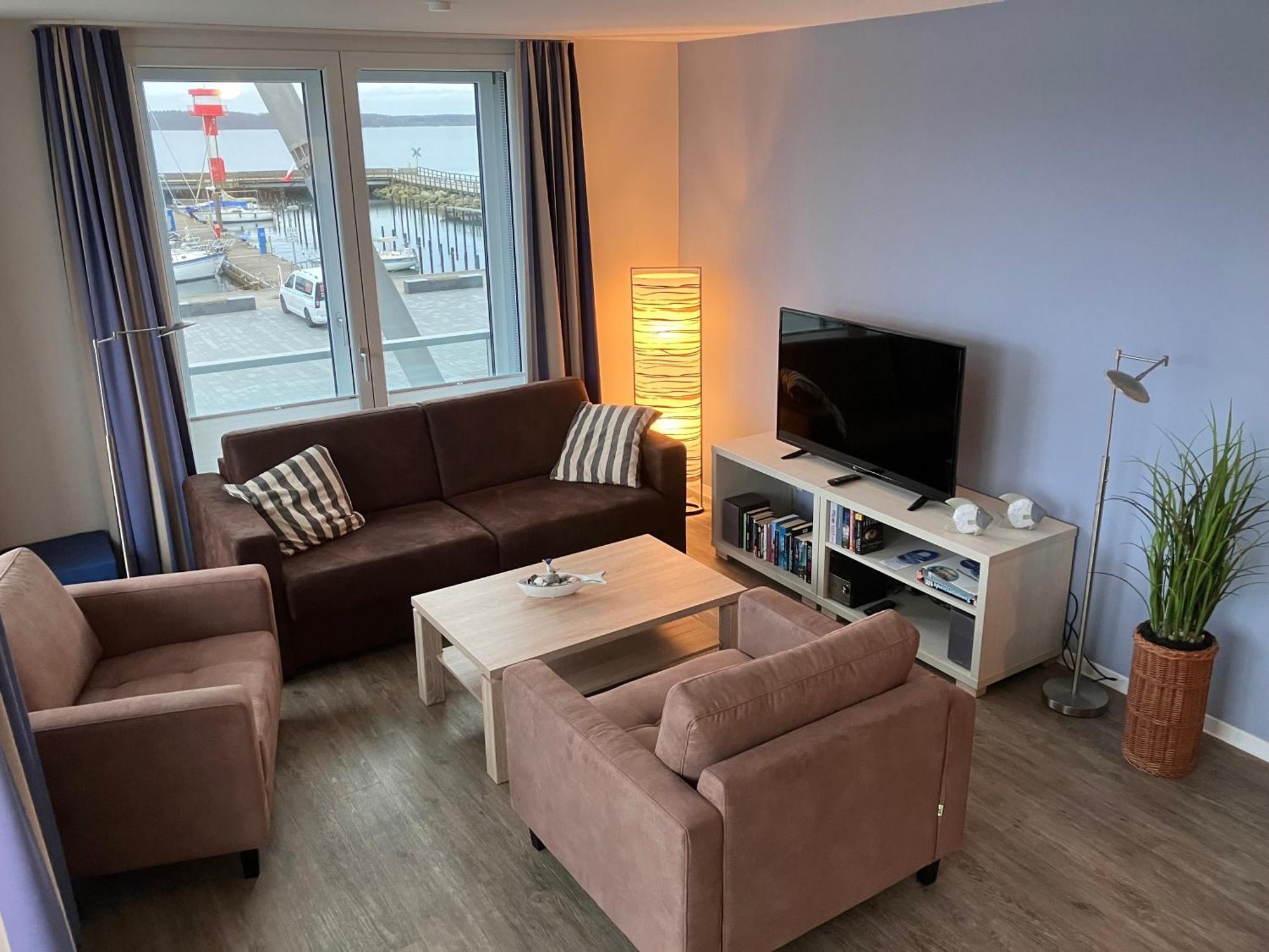 Apartment 10 - "Borbyblick" - Blickrichtung Hafen Und Offene See 엑케른포르데 외부 사진